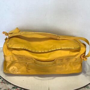 Baboon to the Moon Waterproof Large Travel Duffel Bag Yellow 22" x 14" x 9"